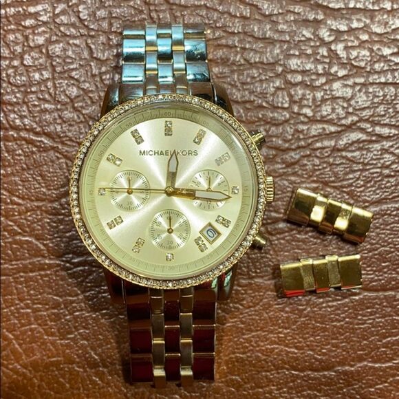 MICHAEL KORS Gold Ritz Watch MK5698 - Picture 2 of 6